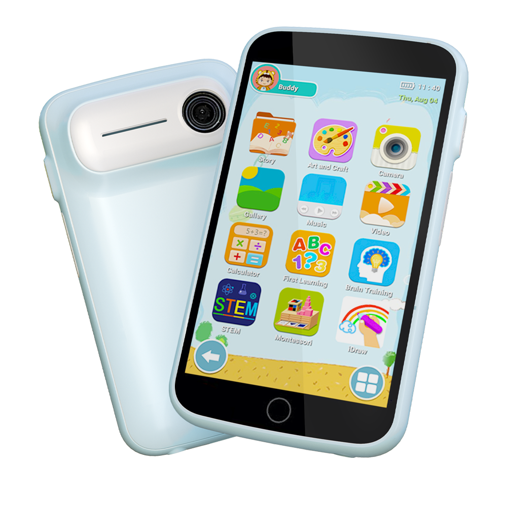Kids Phone Toy with Touch Screen (Pink)