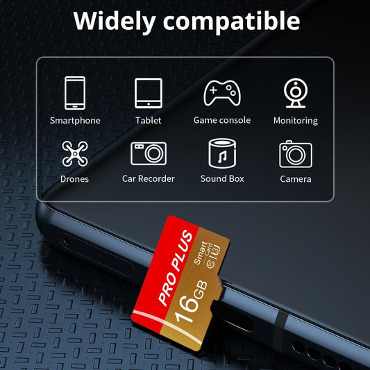 2 Pack TF Card 16GB with Adapter
