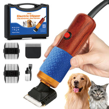 Professional 200W Pet Grooming Clippers with Wooden Handle