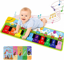 Musical Floor Piano Keyboard Playmat with 7 Animal Sounds