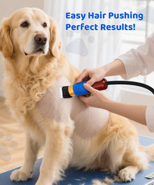 Professional 200W Pet Grooming Clippers with Wooden Handle