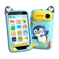 Kids Smart Phone, Educational Kids Toys Phone with 220+ Games, 3.97" Touchscreen, 5MP Camera, Parental Control, Learning Toddler Phone for Ages 3-9, Birthday Gift