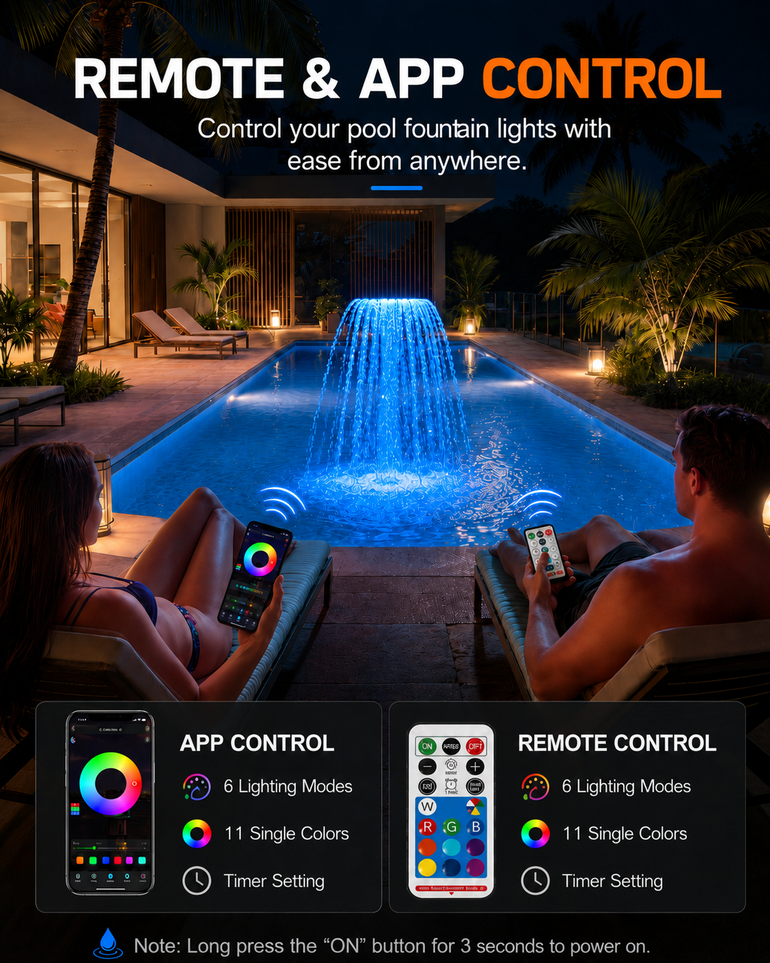 Pool Fountain for Above Ground & Inground Pools