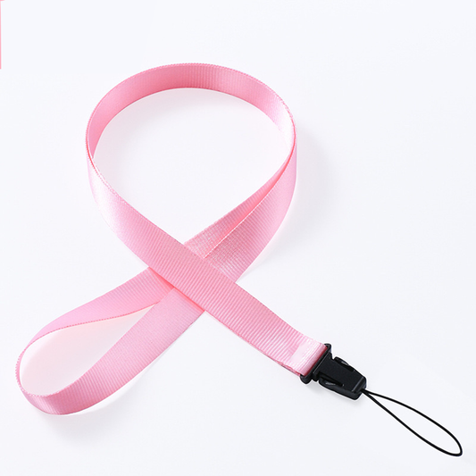 Phone Lanyard, 45cm Folded Length & 1cm Wide (Pink)