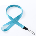 Phone Lanyard, 45cm Folded Length & 1cm Wide (Blue)