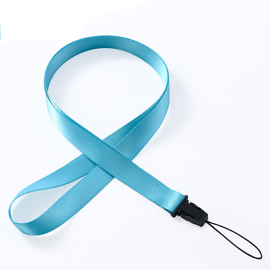 Phone Lanyard, 45cm Folded Length & 1cm Wide (Blue)